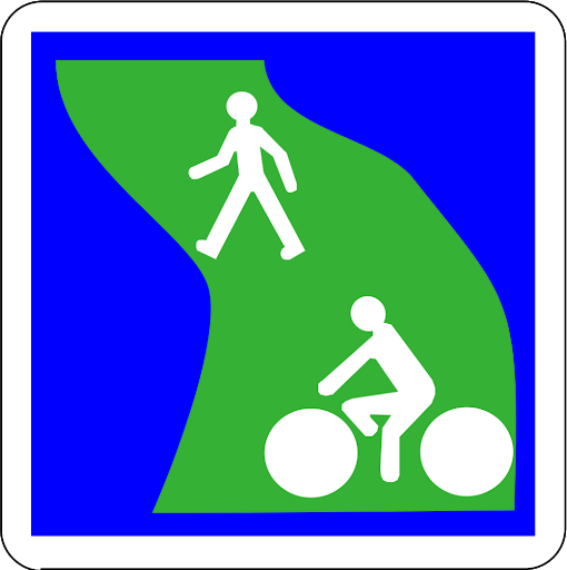 Signalisation d'une voie verte